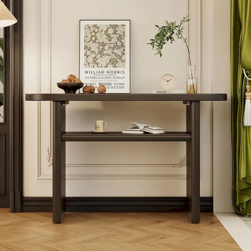 47.80 Modern Wooden Console Table with Shelf