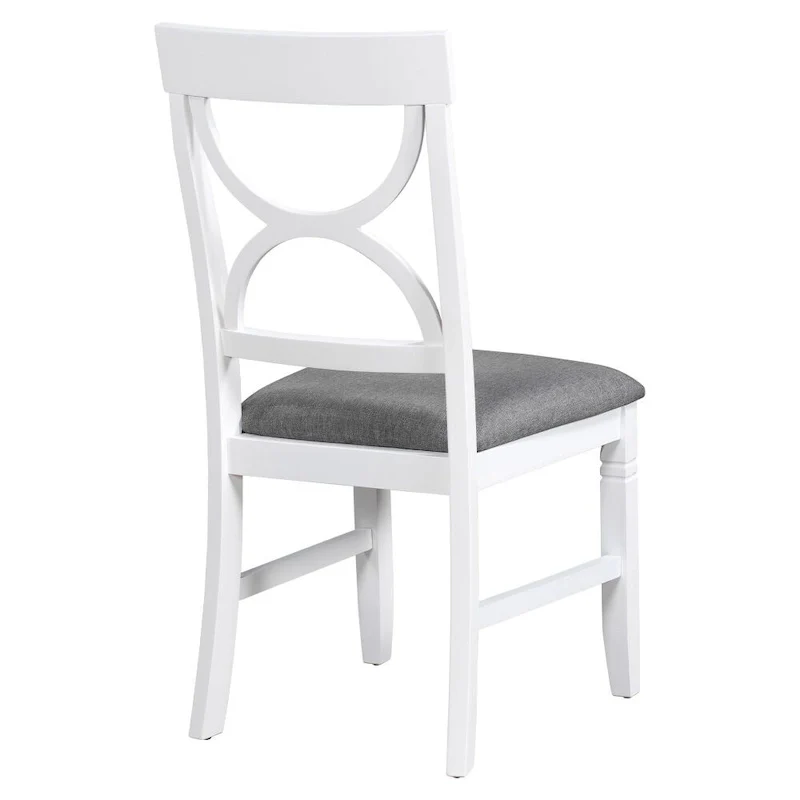 6-Piece Wood Dining Table Set Kitchen Table Set with Upholstered Bench and 4 Dining Chairs