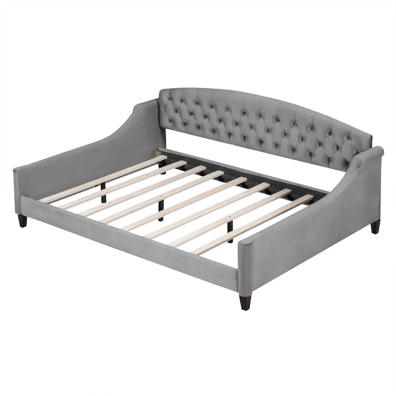 Modern Luxury Tufted Button Daybed, Full