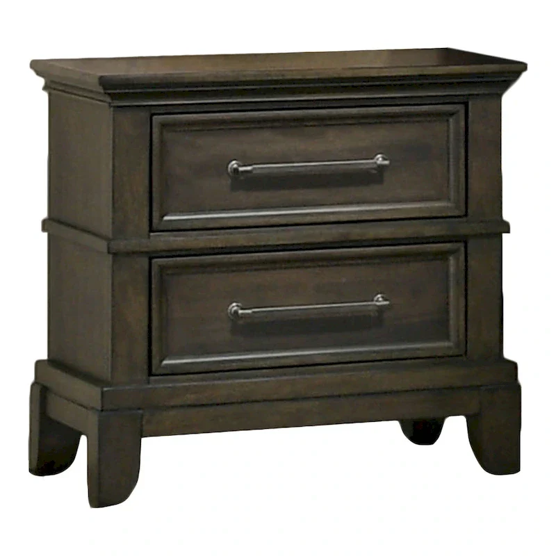 Furniture of America Evva Traditional Grey 5-Piece Panel Bedroom Set