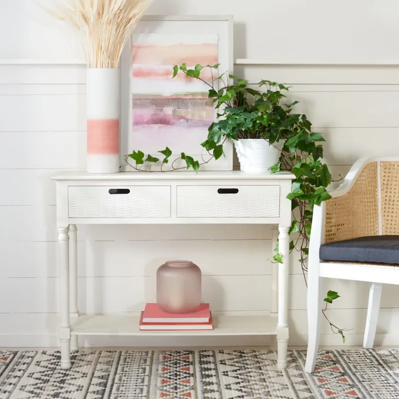 Lucetta 2-Drawer Console Table - 35.5 W x 13 L x 29.5 H - 36Wx13Dx30H