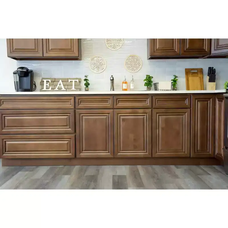 CASAINC 18 in. W x 24 in. D x 34.5 in. H Base Kitchen Cabinet with 3 Soft-Close Drawers  RTA Plywood Cabinets