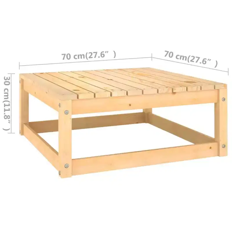 vidaXL Garden Lounge Set Solid pine wood, fabric (100% polyester)