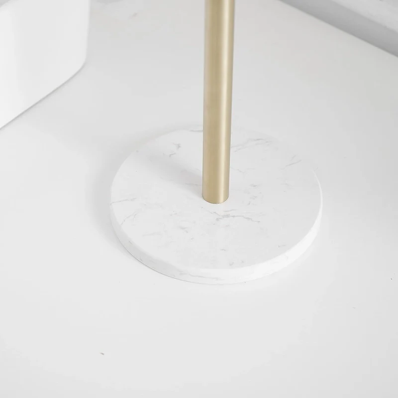 T-Shape Towel Rack With Natural Marble Base