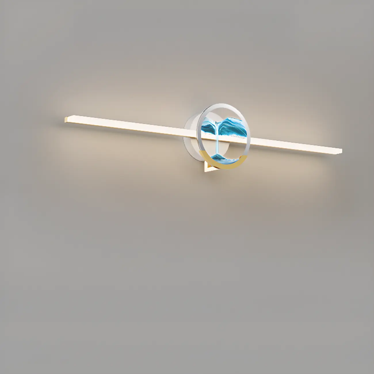 Dimmable Glass Bathroom Vanity Light with Integrated LED