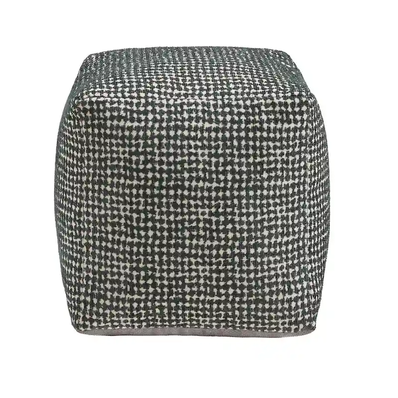 Upholstered Square Pouf Ottoman