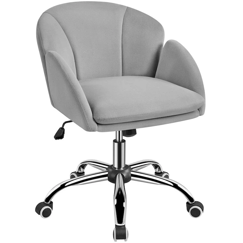 Yaheetech Modern Swivel Rolling Desk Chair Makeup Vanity Chair for Home Office