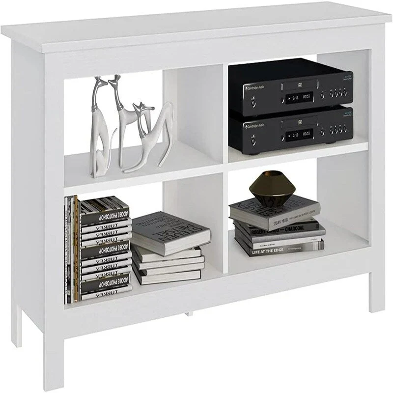 4 Cubby Television Stands - 13.8D x 43.3W x 22.8H