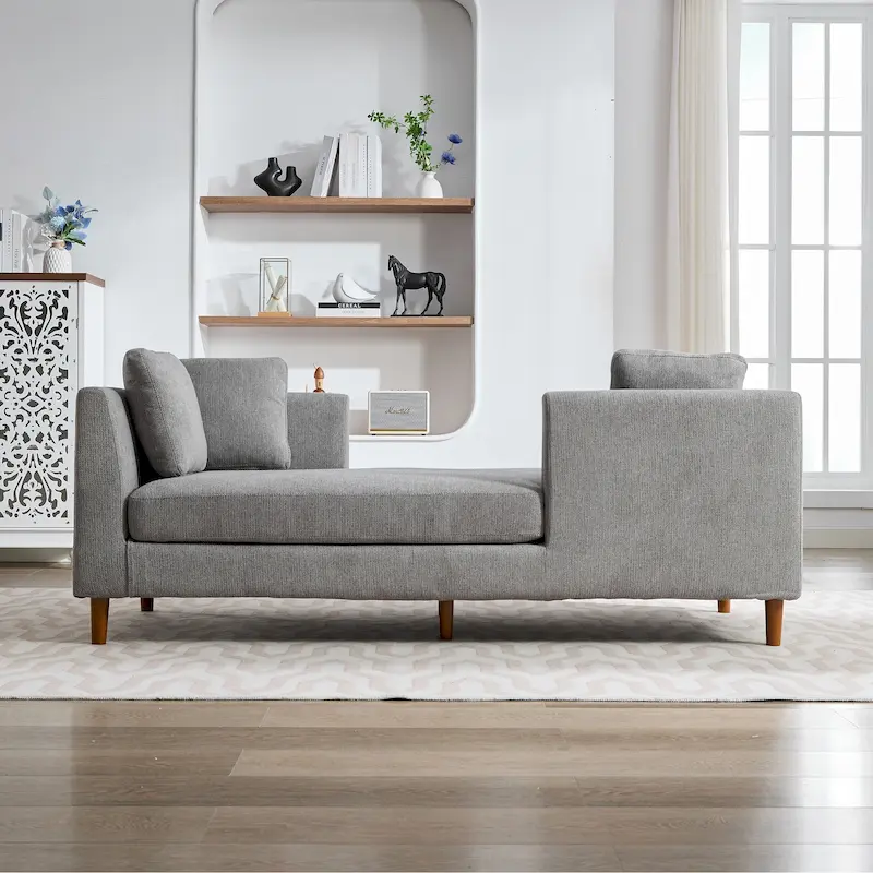 Double-Sided Upholstered Chaise Lounge