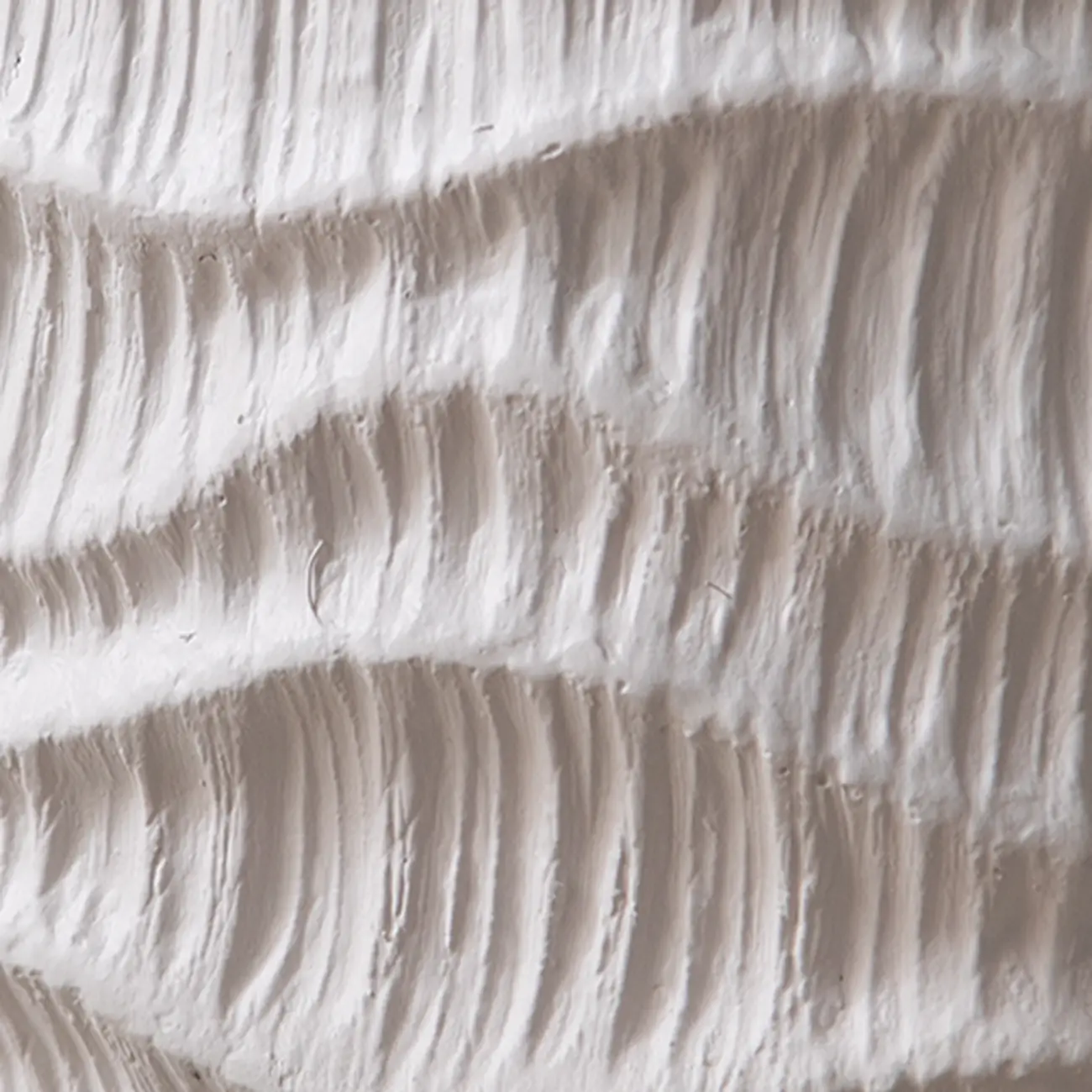 Elegant Drum Design White Wooden Side Table