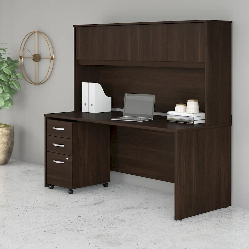 Studio C 72W Desk with Hutch and Drawers by Bush Business Furniture