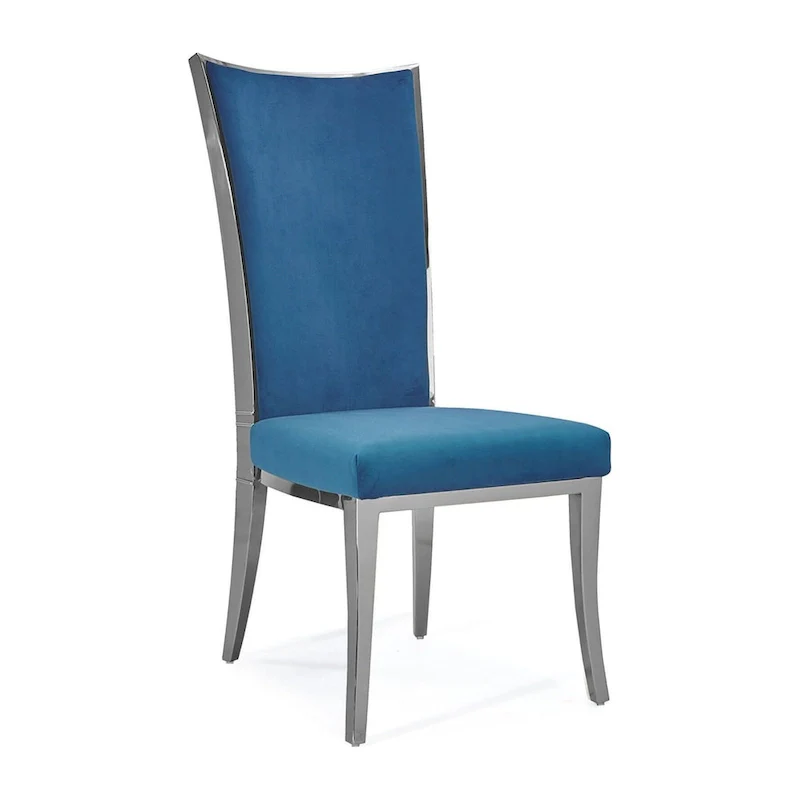 Silver Stainless Steel Dining Chair