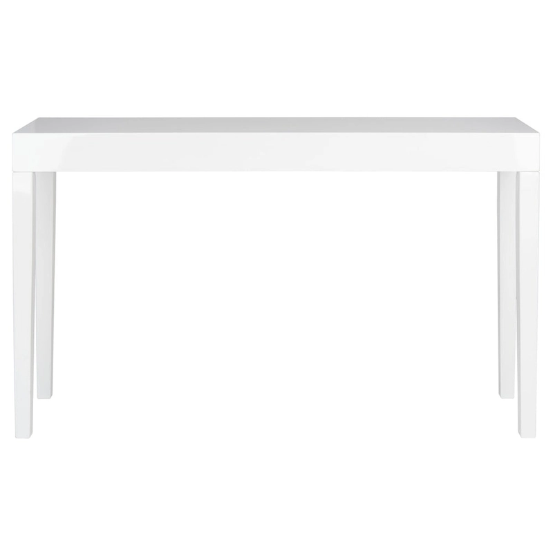 SAFAVIEH Bonny White Lacquer Console Table - 51.2  W x 13.4  L x 31.5  H - 51Wx13Dx32H