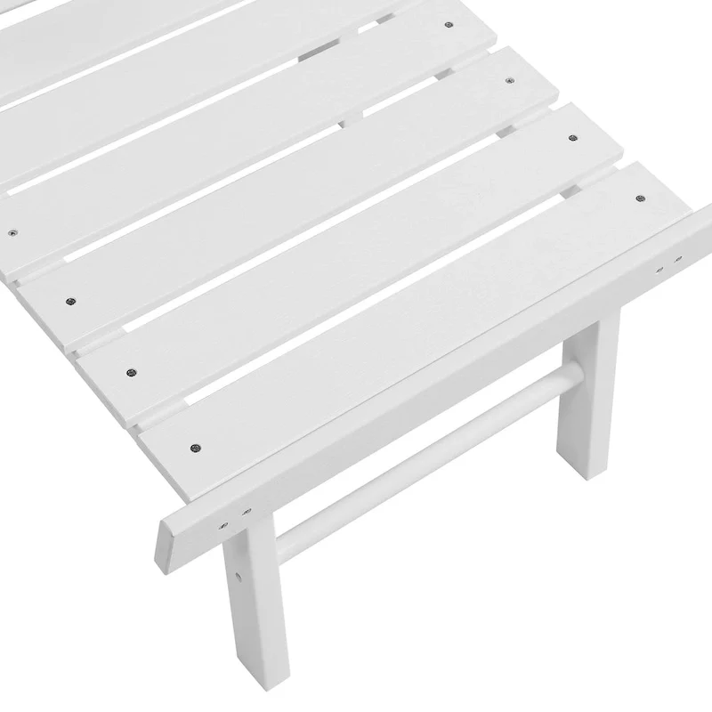 Seaton Folding Poly Adirondack Chair with Pull-out Ottoman, Set of 2