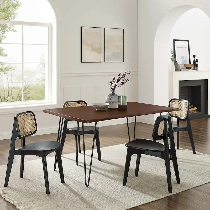 Ardor 60 Live Edge Acacia Wood Rectangular Dining Table