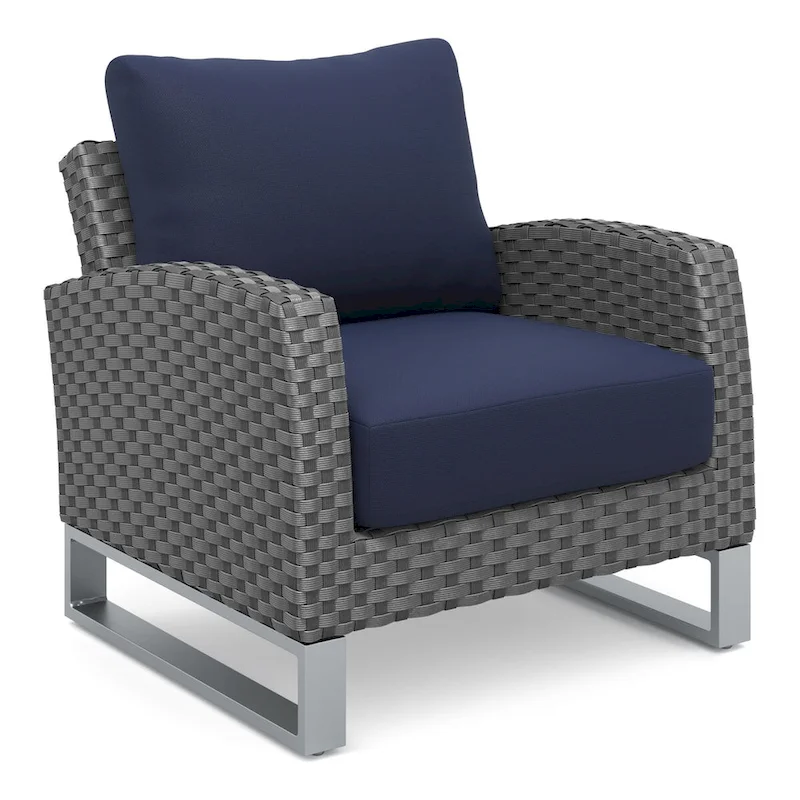 New Classic Furniture Fiji 4-Piece Patio Sofa Set with Sled Base