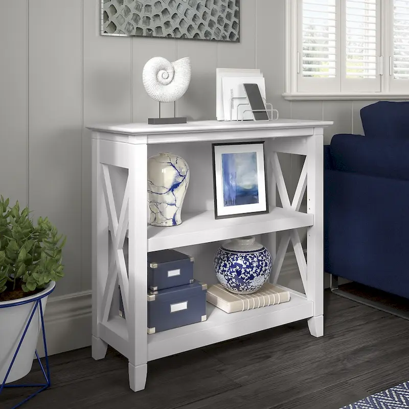 Key West Small 2 Shelf Bookcase by Bush Furniture