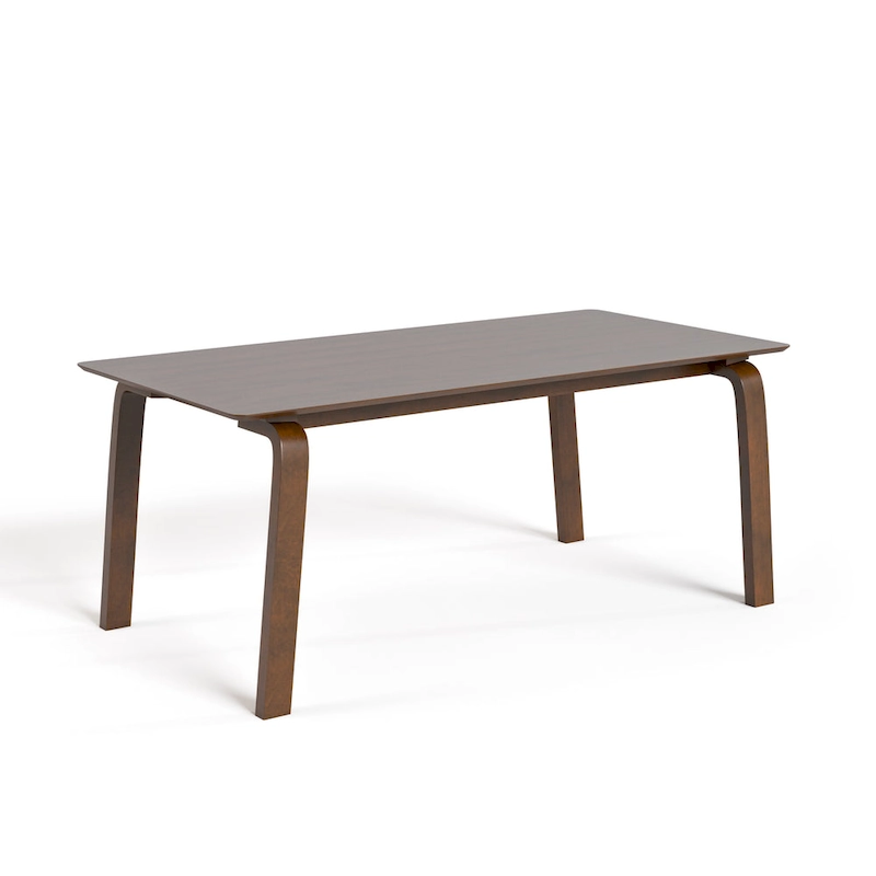 Furniture of America Beau I Mid-century Walnut 5-Piece Rectangle Dining Table Set