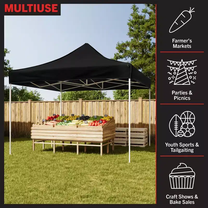 Stalwart 10x10 ft Pop Up Canopy Tent
