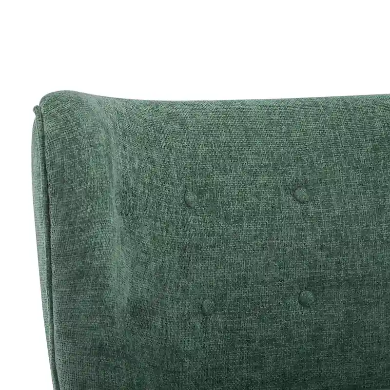 Camille Modern Upholstered Armless Accent Chair with Plush Seating and Solid Wood Frame