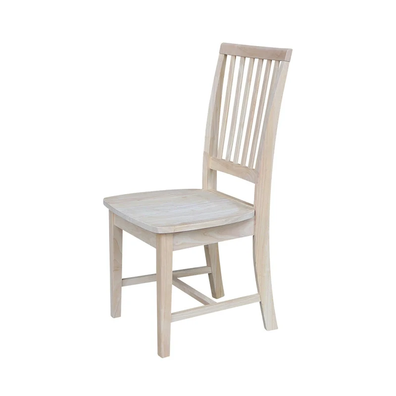 Solid Wood Mission Dining Side Chairs, Set of 2