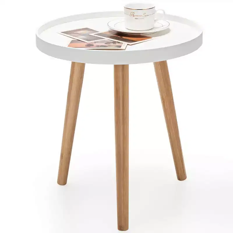 Costway Round Side Table Sofa Coffee End Accent Table Nightstand Home