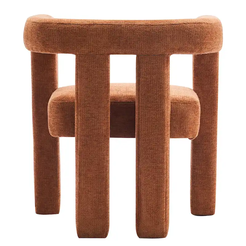 Set of 1 Chic design Barrel shaped Fabric Upholstered Accent Armchair