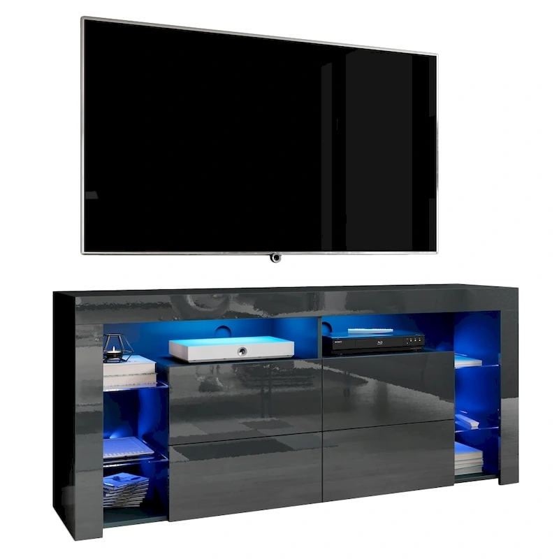 Meble Furniture Minelli Modern 61-inch Glossy TV Stand