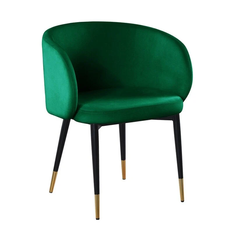 Rustic Velvet Upholstered Dining Chair