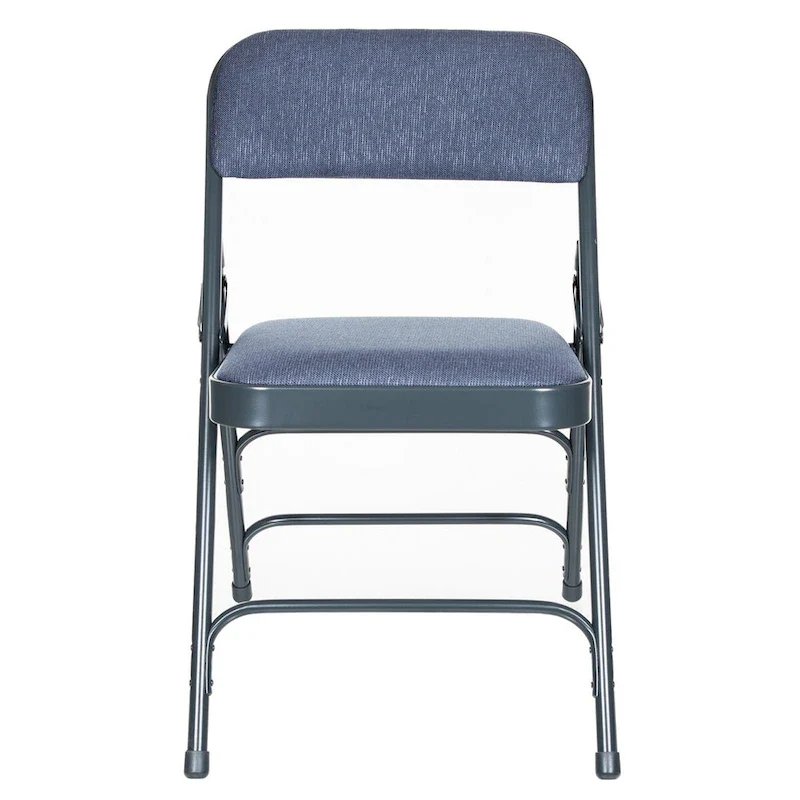 Hampden Furnishings Bernadine Collection Fabric Triple Brace Folding Chair, Pack of 4