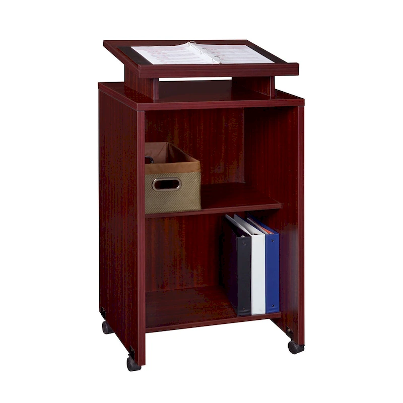 Livingtston Freestanding Lectern- Mahogany