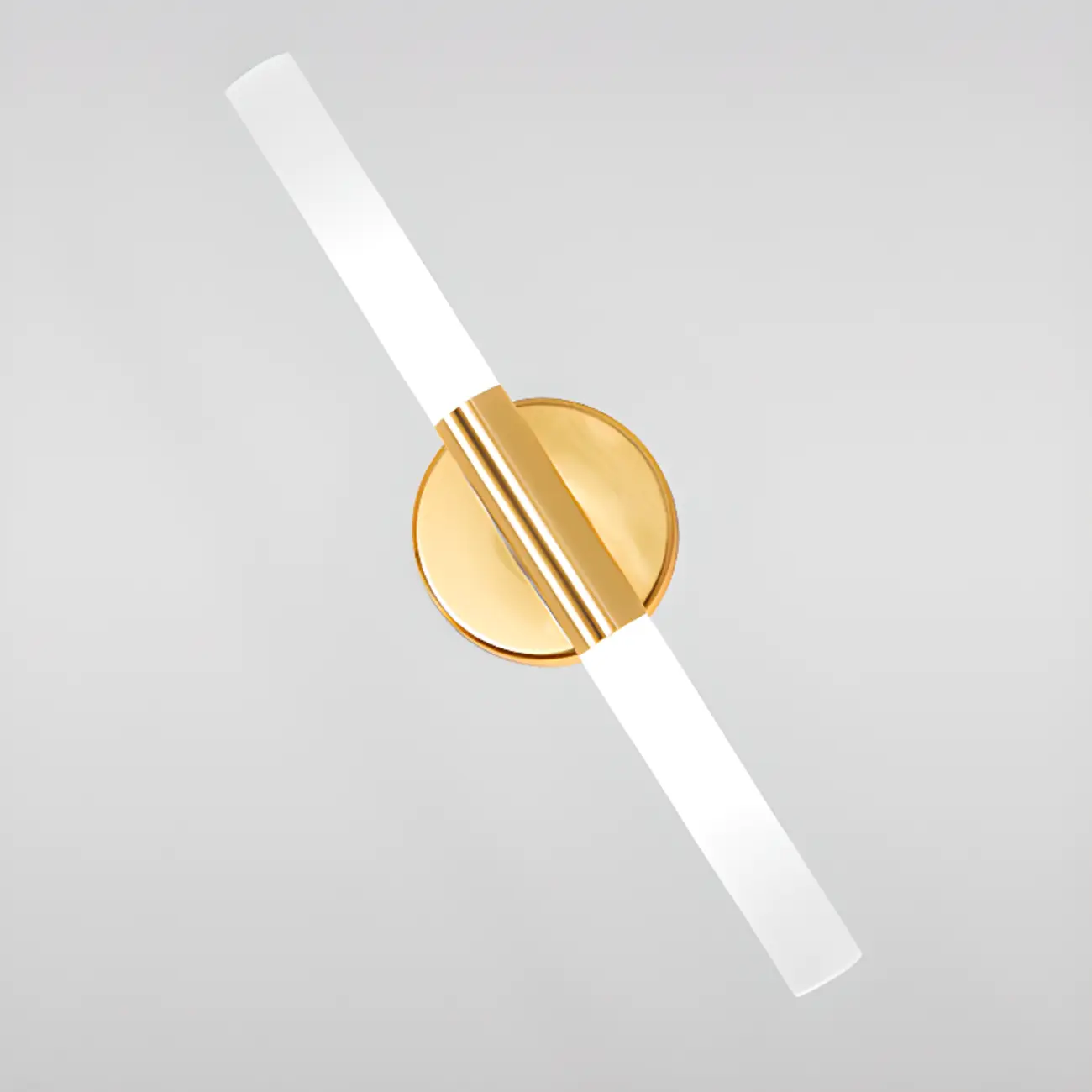 Modern Gold Cylinder Vanity Light for Bathroom