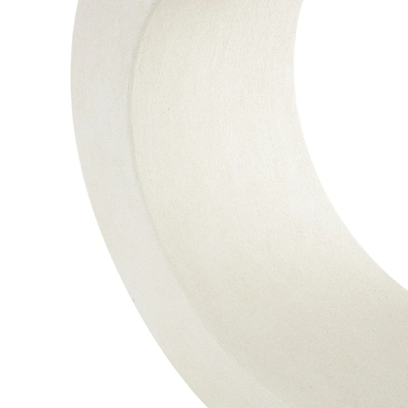 C-Shaped Console Table with MDF Top, White, 12W x 44L x 25H