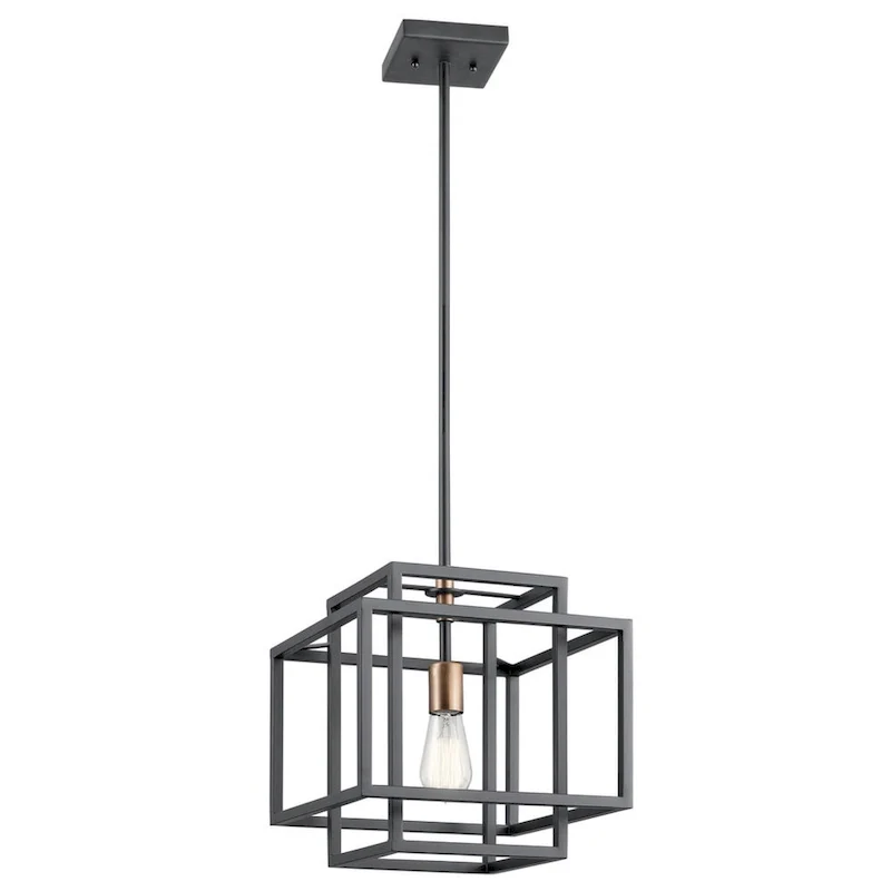 Kichler Lighting Taubert Collection 1-light Black Pendant