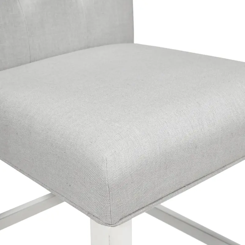 Tia Modern Tufted Grey Counter Chairs (Set of 2) by Furniture of America