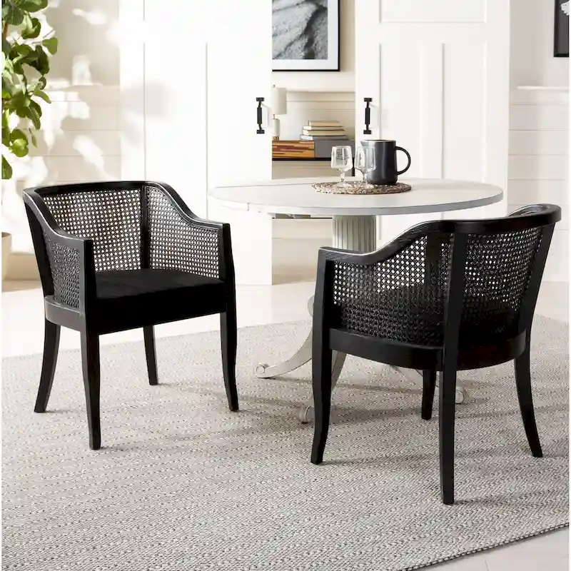 SAFAVIEH Velva Cane Dining Chair - 23.8 x 23.2 x 32.1 - 24Wx23Dx32H