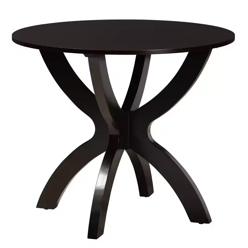 Baxton Studio Velia Modern Fabric Wood Dining Set