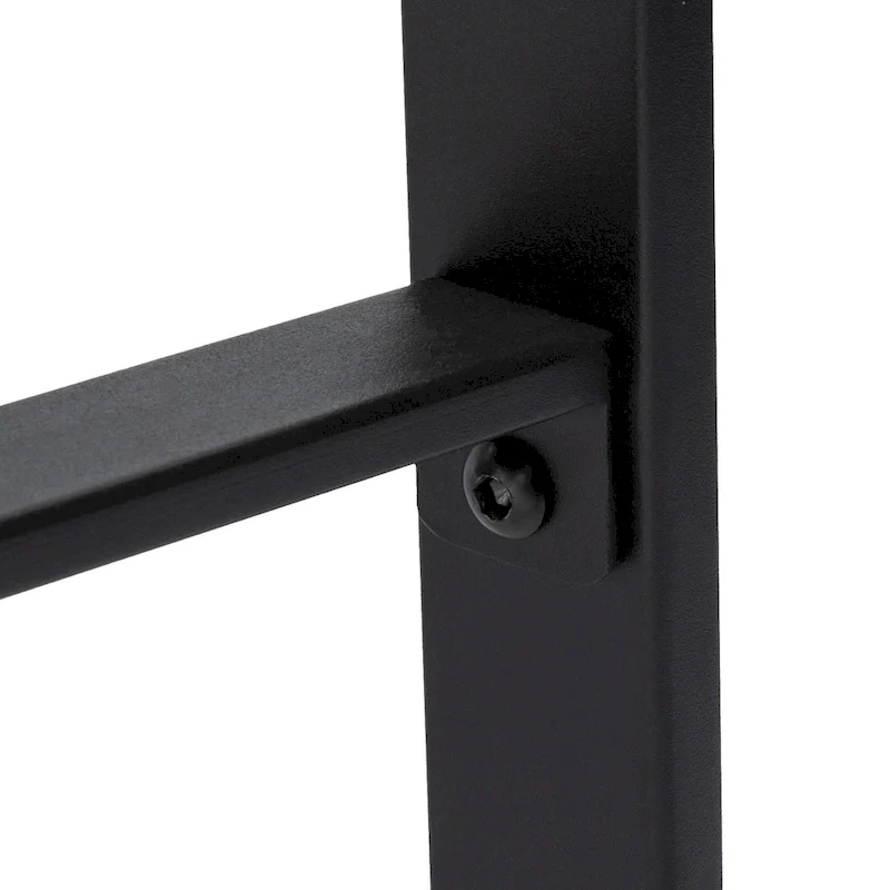 Glitzhome Industrial Wood Top Adjustable Swivel Round Pub Bar Table