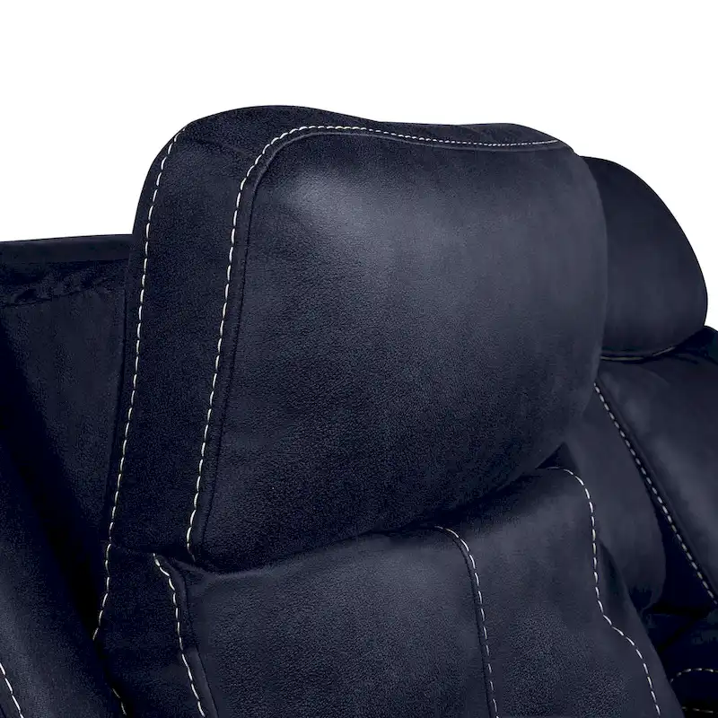 Steve Silver Faux Leather Power Reclining Console Loveseat