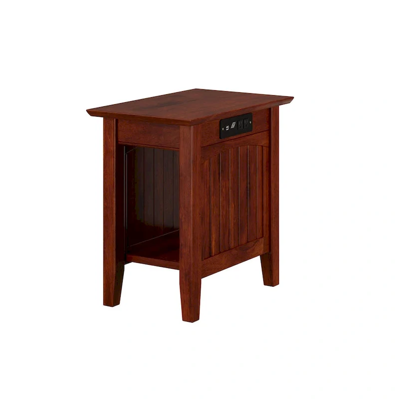 Nantucket Chair Side Table with Built-in Charger