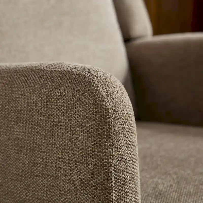 Modern Accent Wingback Chair,Polyester Blend High Back Reading Chair ,Upholstered Armchair Club Chair