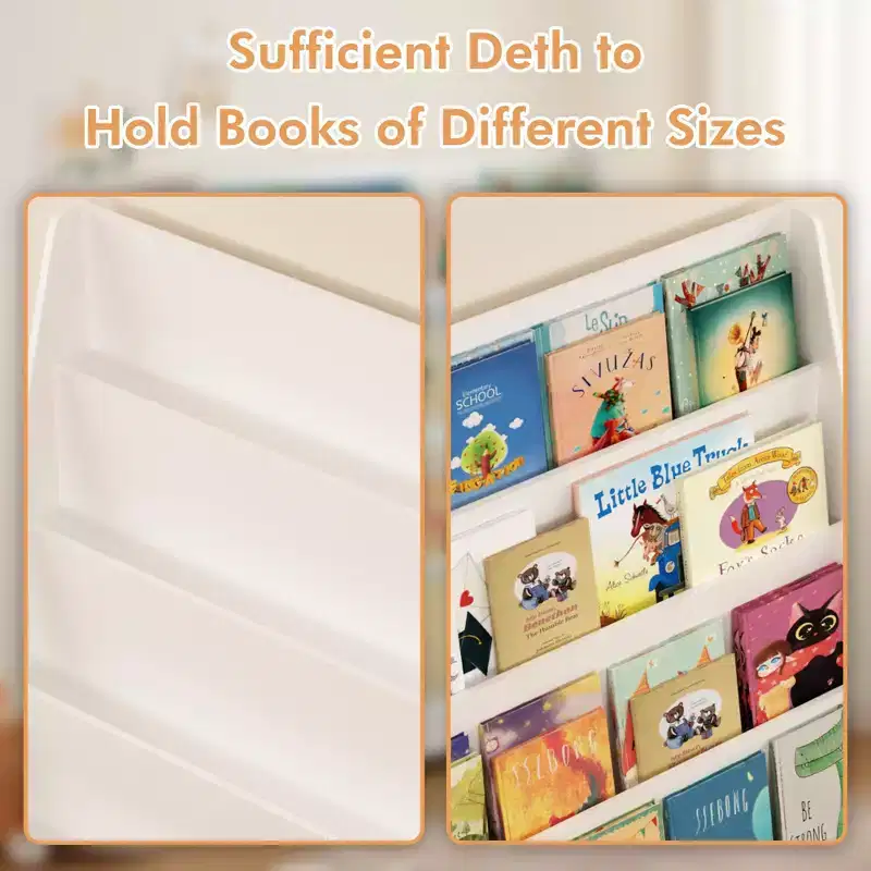 GDFStudio Zee Modern 4-Tier Kids Bookshelf