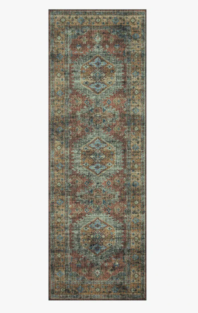 Skye Terracotta/Sky Rug