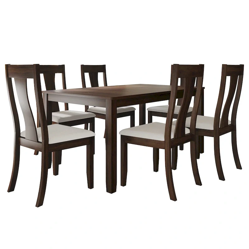 Vintage Style 7-piece Wooden Dining