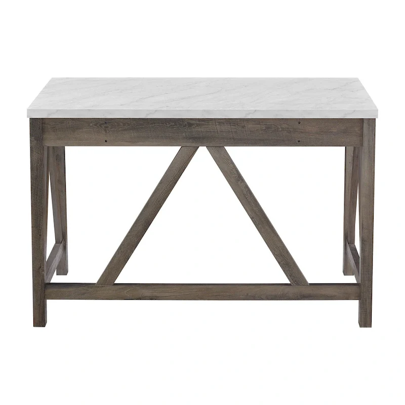 Paradise Hill A-Frame Writing Desk with Center Drawer – MDF & Laminate