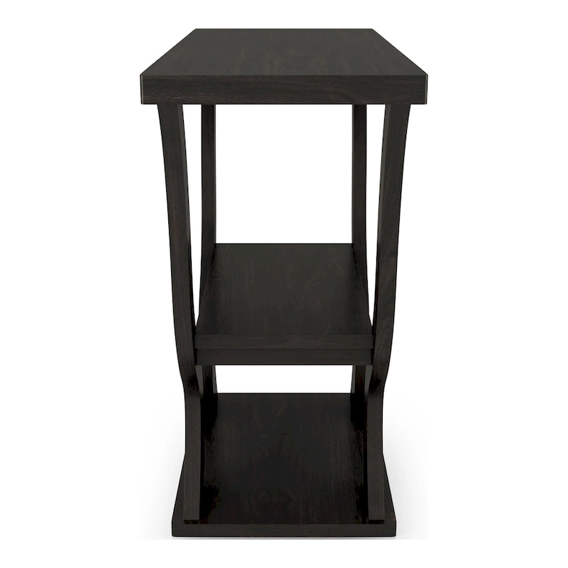 DH BASIC Transitional Espresso 39-inch Console Table with Open-Shelf by Denhour