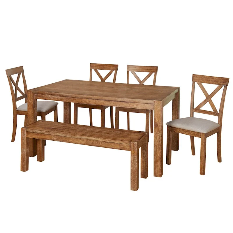 Simple Living 6-Piece Verdon Dining Set with Bench