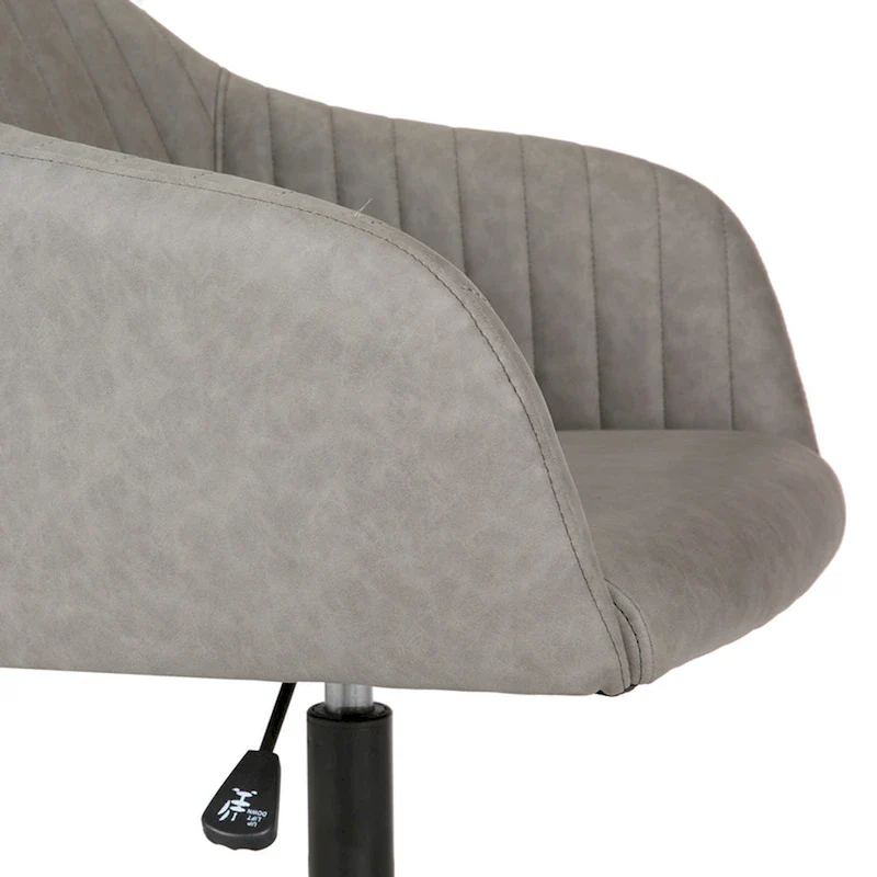 Office Desk Chair, Tufted PU Leather Upholstery