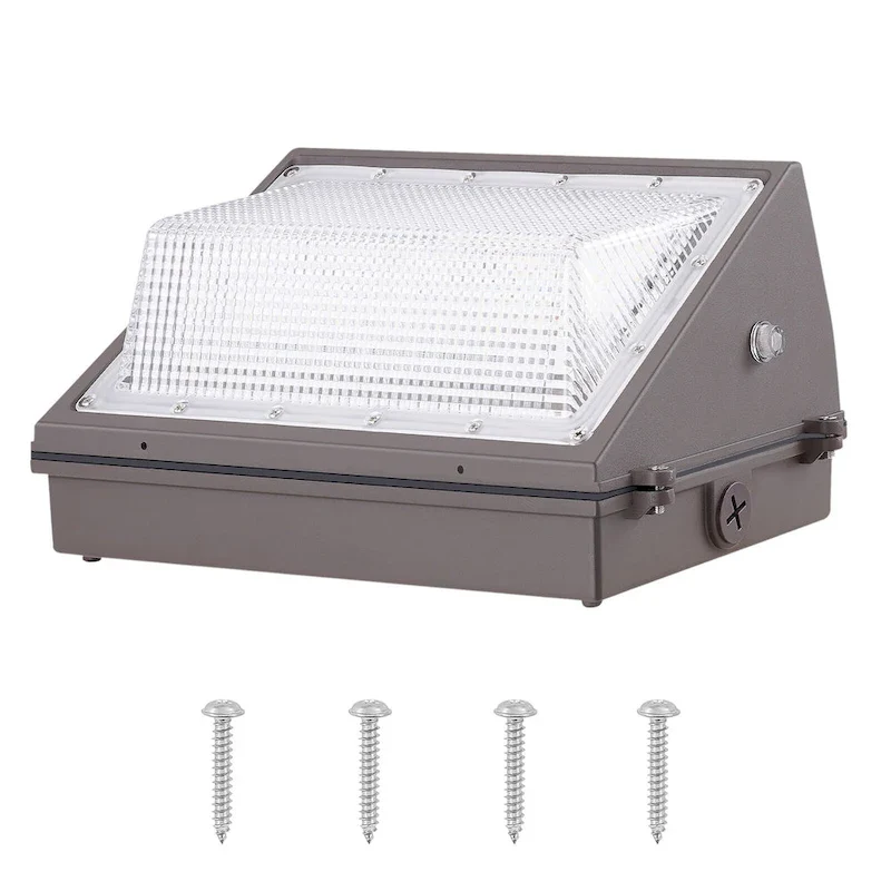 LED Wall Pack Lights, Commercial Outdoor Lights Security Lighting Fixture, with Intelligent Light Sensing 240 LED beads