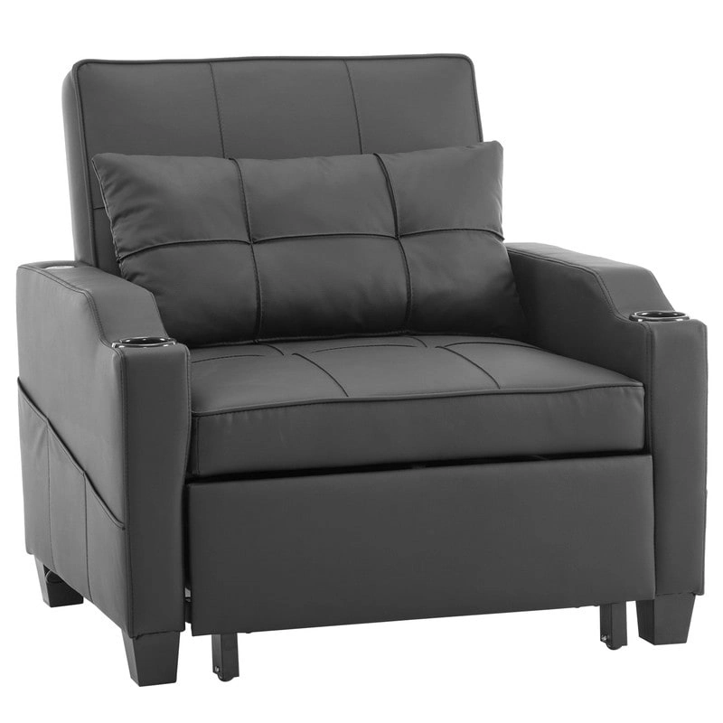 Chair Bed, Sleeper Sofa Chair Bed 3 in 1, Adjustable Recliner,Armchair, Sofa, Bed, Linen